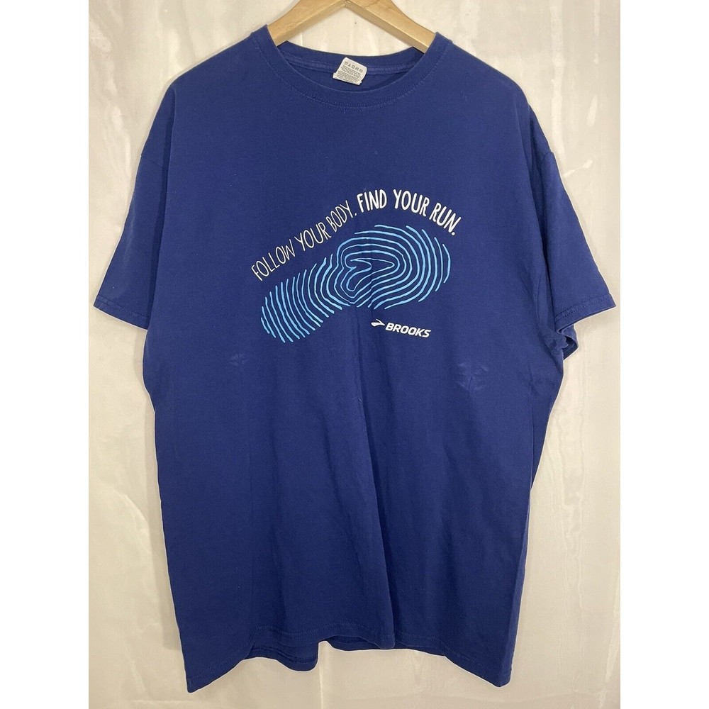 Men’s Brooks Short Sleeve Running Shirt Follow Your Body Find Your Run XL